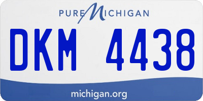 MI license plate DKM4438