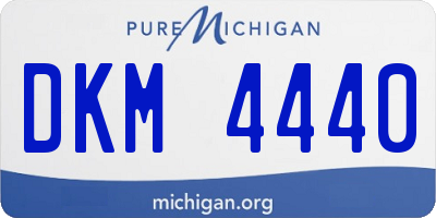 MI license plate DKM4440