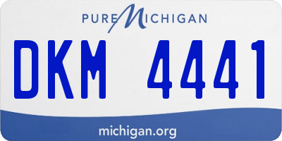MI license plate DKM4441