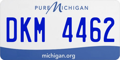 MI license plate DKM4462