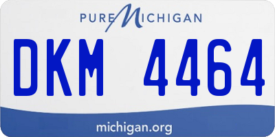 MI license plate DKM4464
