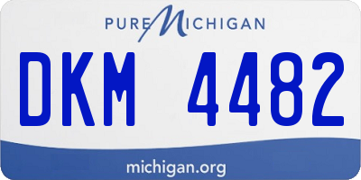 MI license plate DKM4482