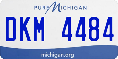 MI license plate DKM4484