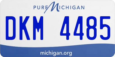 MI license plate DKM4485