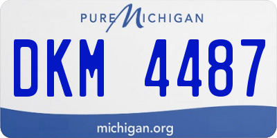 MI license plate DKM4487
