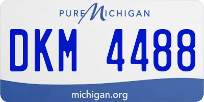 MI license plate DKM4488
