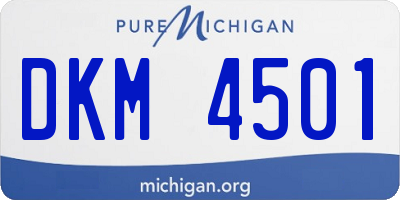 MI license plate DKM4501
