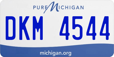 MI license plate DKM4544