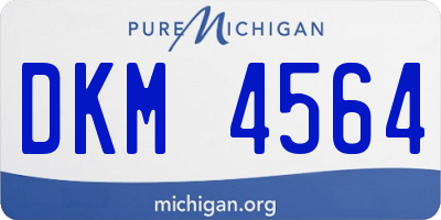 MI license plate DKM4564