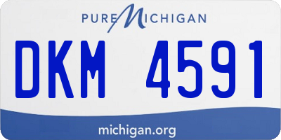 MI license plate DKM4591