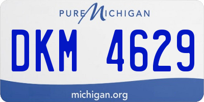 MI license plate DKM4629