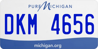 MI license plate DKM4656