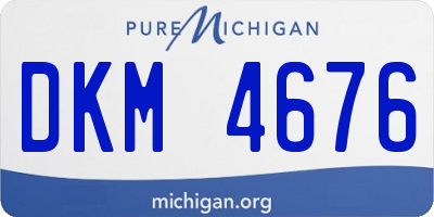 MI license plate DKM4676