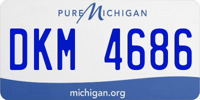 MI license plate DKM4686