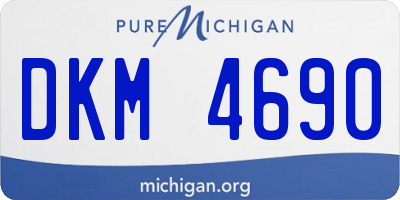 MI license plate DKM4690