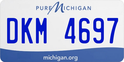 MI license plate DKM4697
