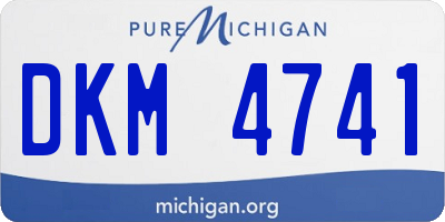 MI license plate DKM4741