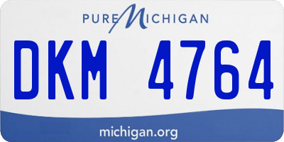 MI license plate DKM4764