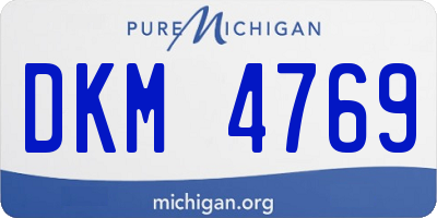 MI license plate DKM4769