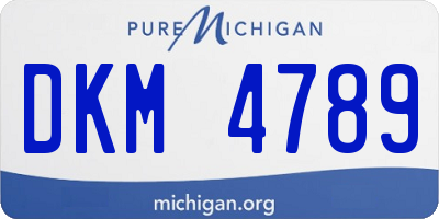 MI license plate DKM4789