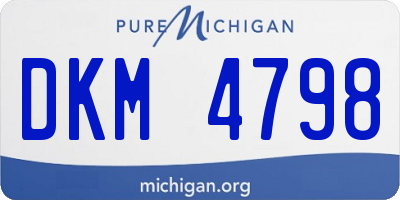 MI license plate DKM4798