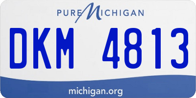 MI license plate DKM4813