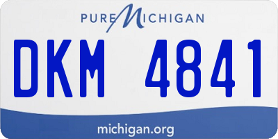 MI license plate DKM4841