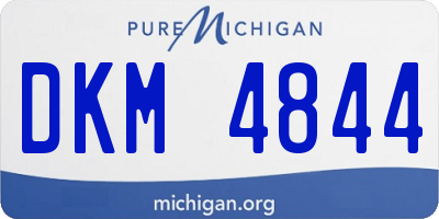 MI license plate DKM4844