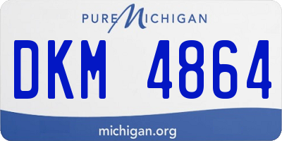 MI license plate DKM4864
