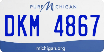 MI license plate DKM4867