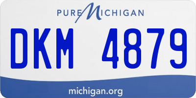 MI license plate DKM4879