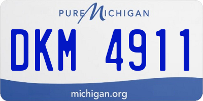MI license plate DKM4911
