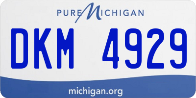MI license plate DKM4929