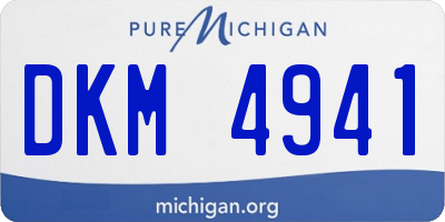 MI license plate DKM4941