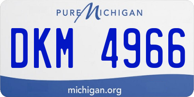 MI license plate DKM4966