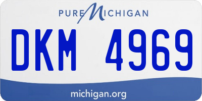 MI license plate DKM4969