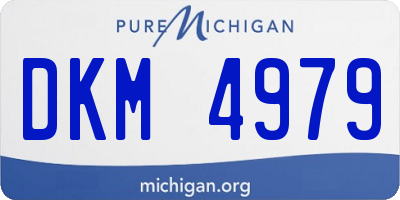 MI license plate DKM4979