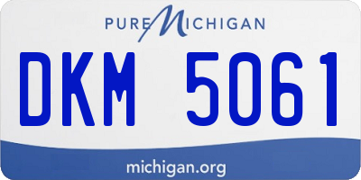 MI license plate DKM5061