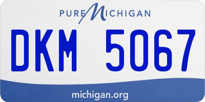 MI license plate DKM5067