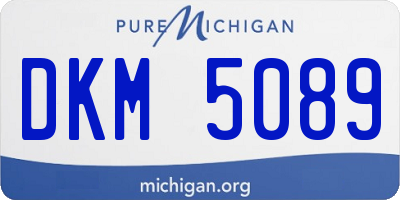 MI license plate DKM5089