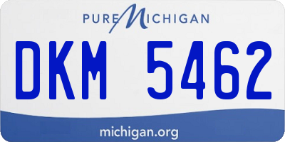 MI license plate DKM5462