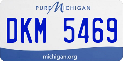 MI license plate DKM5469