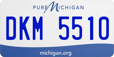 MI license plate DKM5510