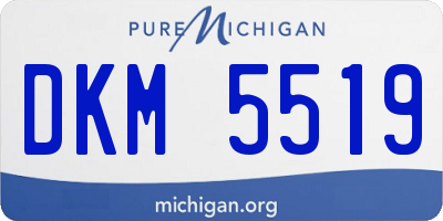 MI license plate DKM5519