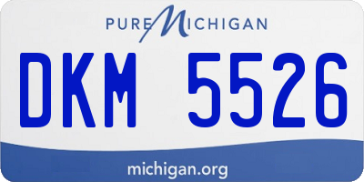 MI license plate DKM5526