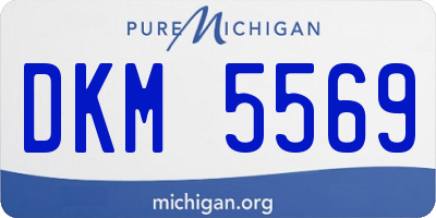 MI license plate DKM5569