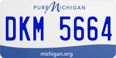 MI license plate DKM5664