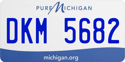 MI license plate DKM5682