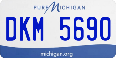 MI license plate DKM5690