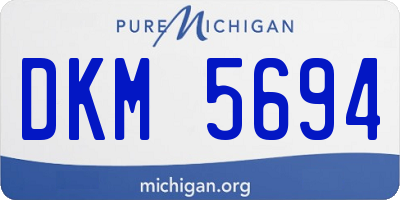 MI license plate DKM5694